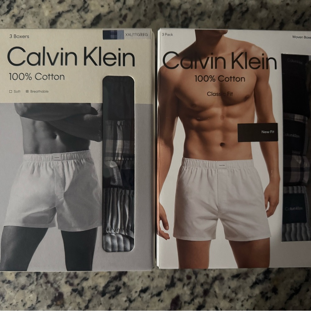 Calvin Klein White Cotton Boxers Classic Fit